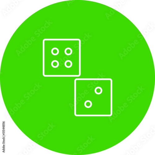 Unique Dice Vector Icon