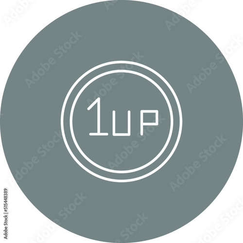 Unique 1UP Vector Icon photo