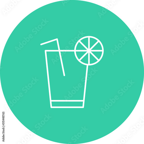 Unique Lemon Juice Vector Icon