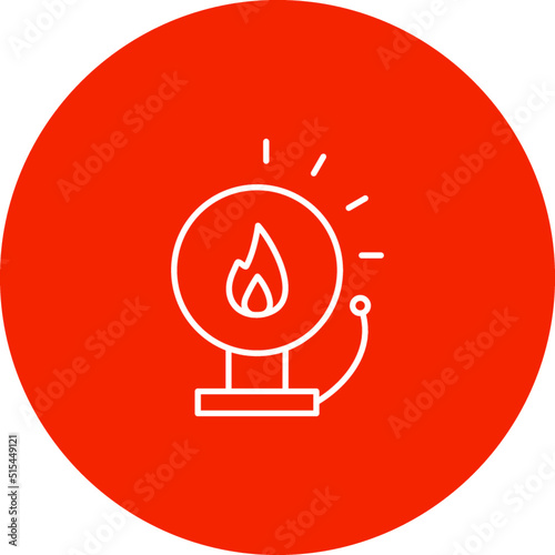 Unique Fire Alert Vector Icon