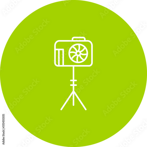 Unique Camera Stand Vector Icon