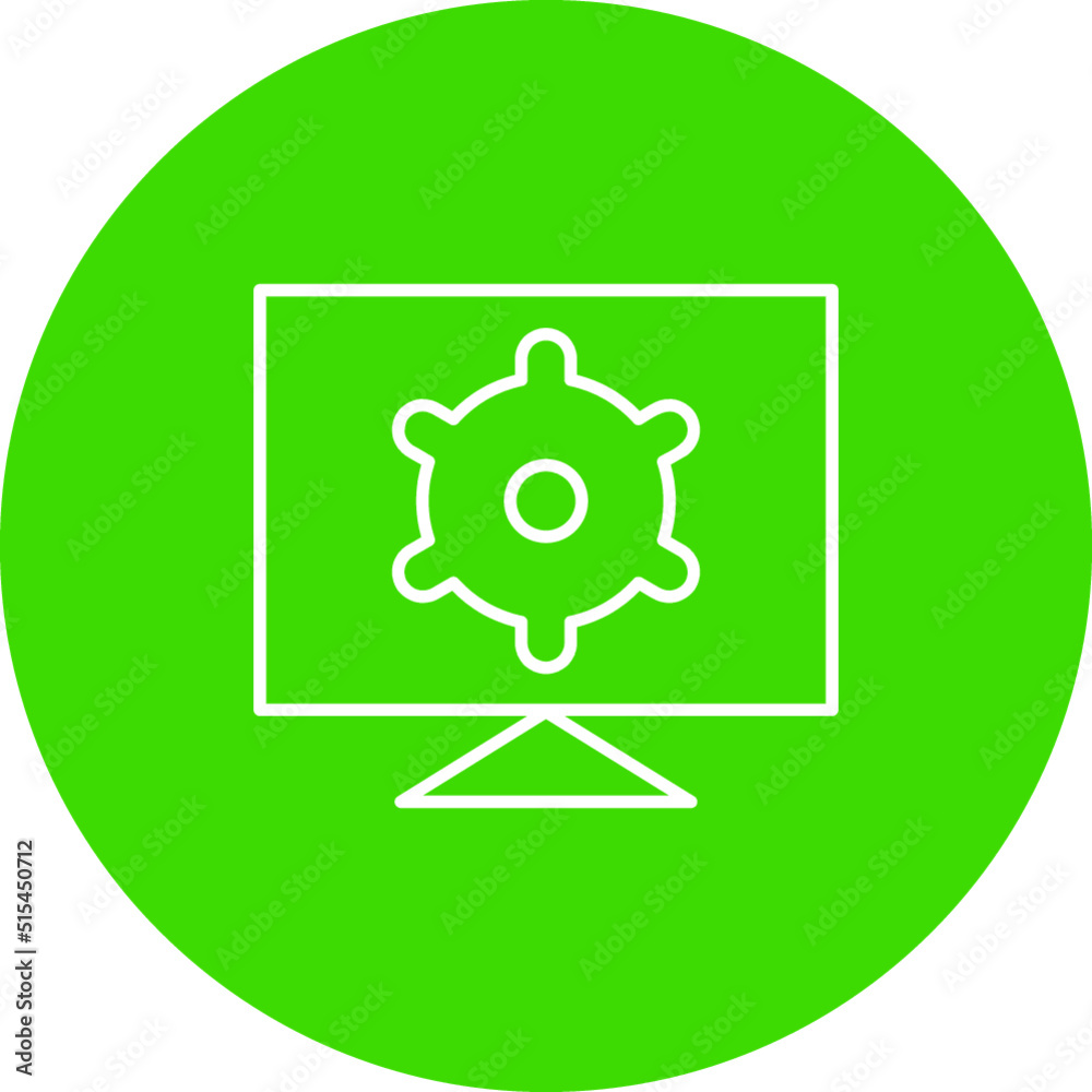 Computer Settings Vector Icon