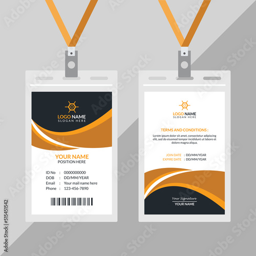 Creative ID Card Design Template