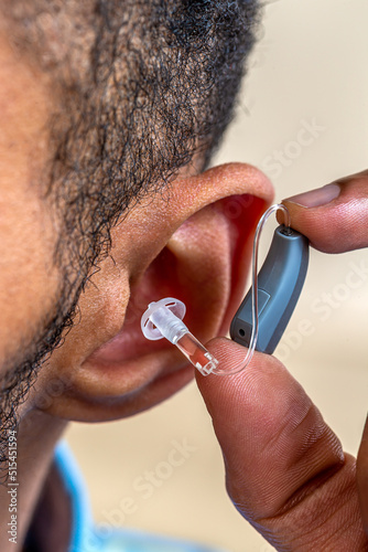 Hearing disorders-Hearing pothesis . Hearing aids photo