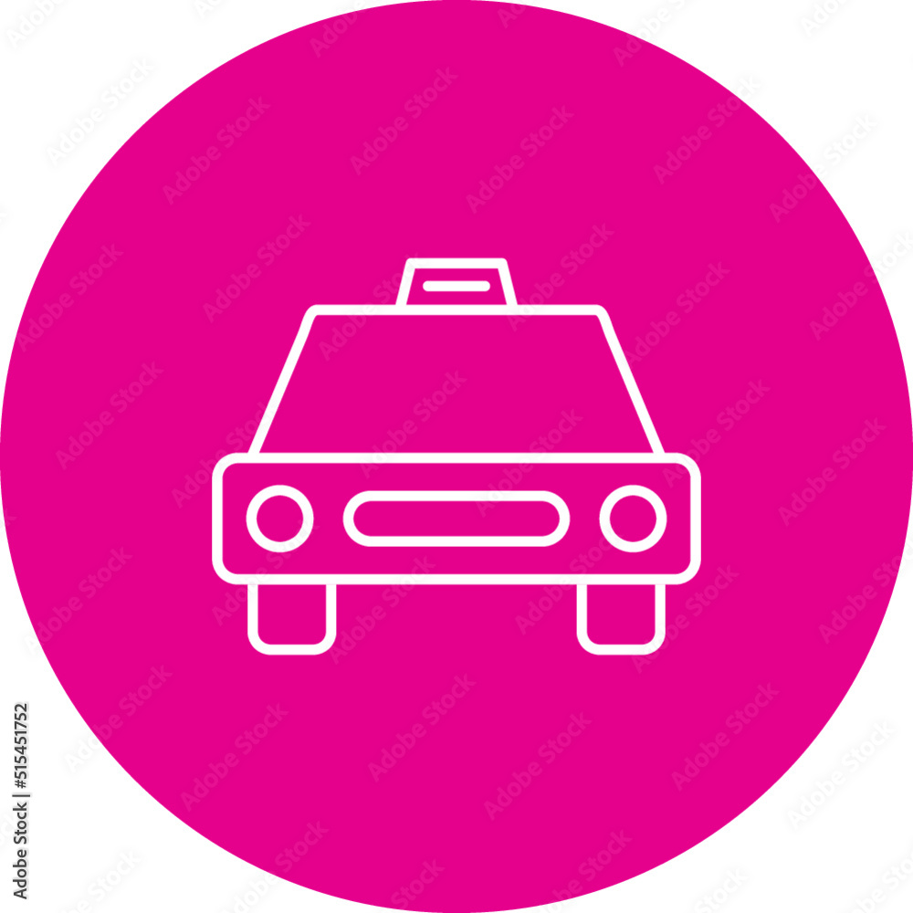 Obraz premium Cab Vector Icon