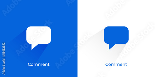 Chat Bubble icon App button. comment UI UX icons.
message mobile app and application icons elements vector