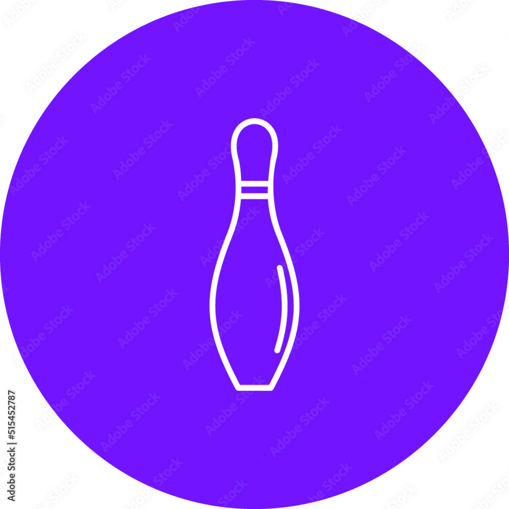 Bowling Pin Vector Icon Bowling Pin Vector Icon
