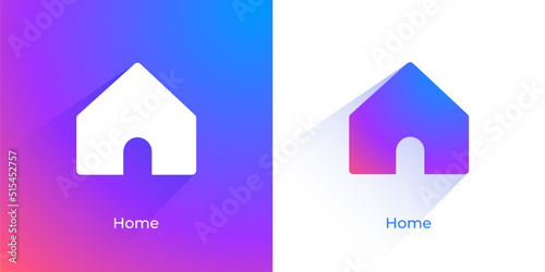 Home icon App button. House UI UX icons.
Main page icon mobile app and application icons elements vector