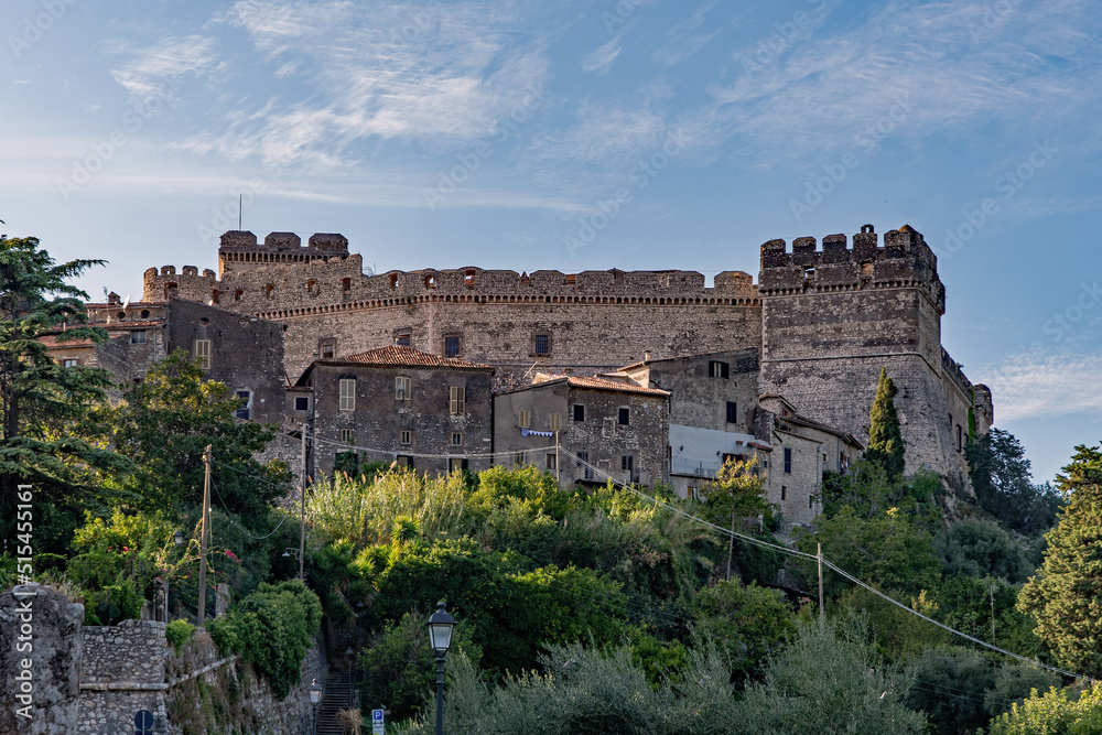 Das Castello Caetani di Sermoneta in Latium in Italien