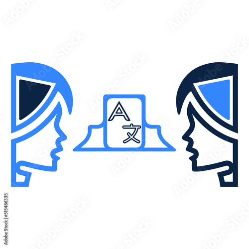 International language converses translate icon