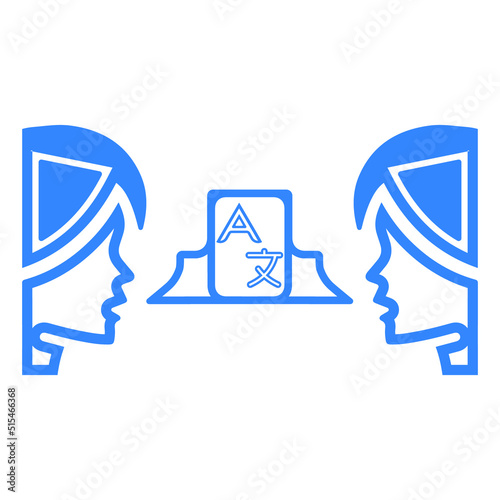 International language converses translate icon