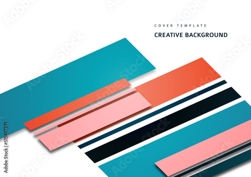 Inclined stripes and lines. Template for business presentations, app covers and website designs. Vector