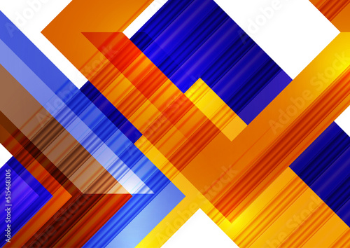 Wallpaper Mural Futuristic abstract background with bright geometric shapes. Cover of technology business presentation. Vector Torontodigital.ca