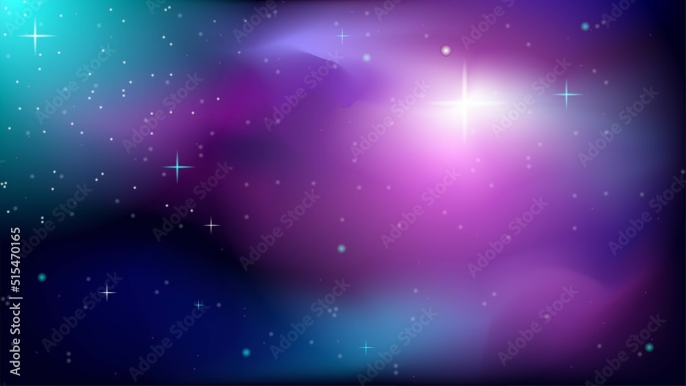 Obraz premium Starry sky. Backgrounds for a website. Graphics. Vector. Can be used for a header on a personal page. Nature. Space. Stars.