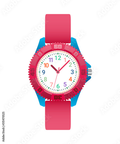 Watches in realistic detailed style. Mechanical and electronic watches.
