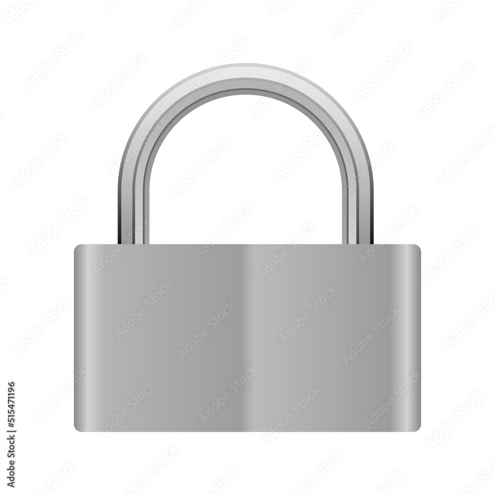 Illustration of door lock in detailed realistic style. Illustration of door lock in detailed realistic style.