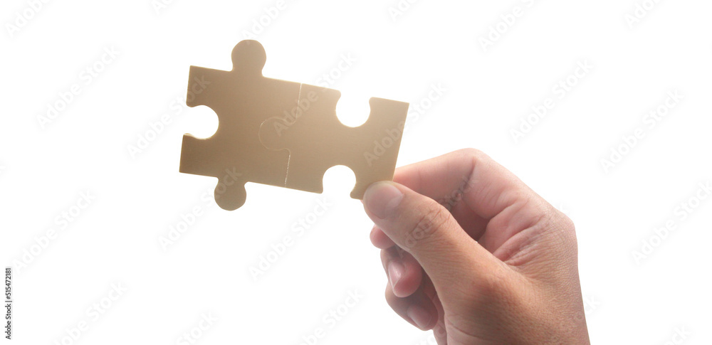 Connecting jigsaw puzzle. Business solutions success Connecting jigsaw puzzle. Business solutions success