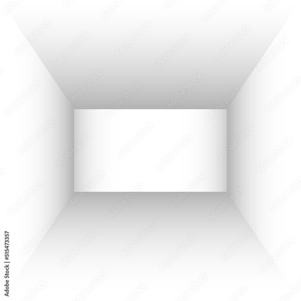 Empty white room. The interior of the box. jpg image design illustration. Mockup for you business project Empty white room. The interior of the box. jpg image design illustration. Mockup for you business project