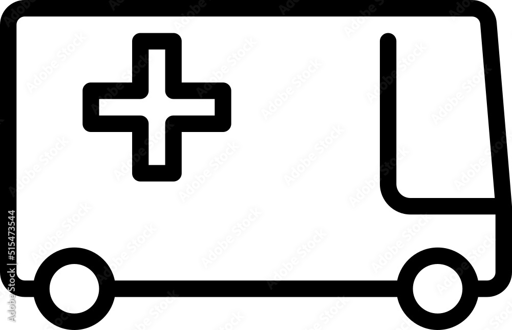 Ambulance outline icon Ambulance outline icon