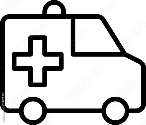 Ambulance outline icon