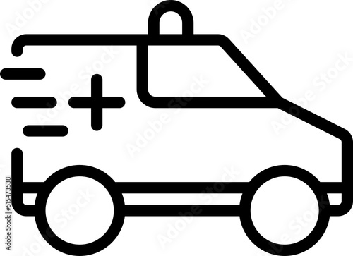 Ambulance outline icon