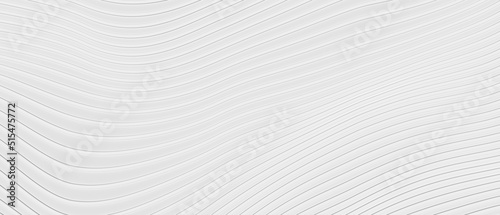 White soft wavy universal background for business presentation. Abstract flowy elegant pattern. Minimalist empty striped blank. Halftone monochrome modern digital minimal
