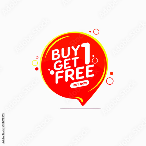 Special Offer Buy One Get One Sale Bubble in Modern Style For Sale Promotion, Discount, Price, Tag , Bubble | Abstract Promotion Graphic Element 