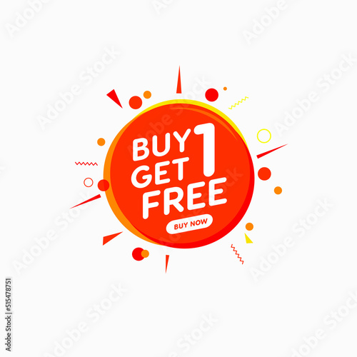 Special Offer Buy One Get One Sale Bubble in Modern Style For Sale Promotion, Discount, Price, Tag , Bubble | Abstract Promotion Graphic Element 