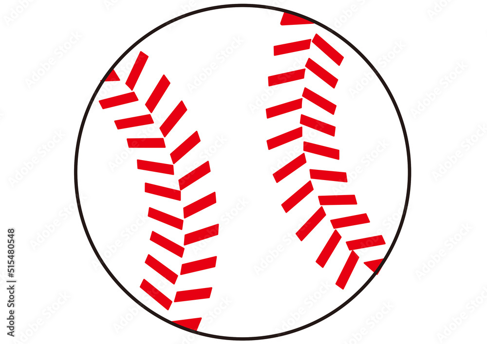 Obraz Na Plotnie 野球 ボール スポーツ ベースボール ソフトボール 球 白球 硬球 甲子園 野球部 硬式 軟式 部活 体育 アイコン 道具 用具 キャッチボール シンプル カット 高校野球 軟球 球技 大リーグ メジャーリーグ メジャー 素材 ベクター イラスト Baseball