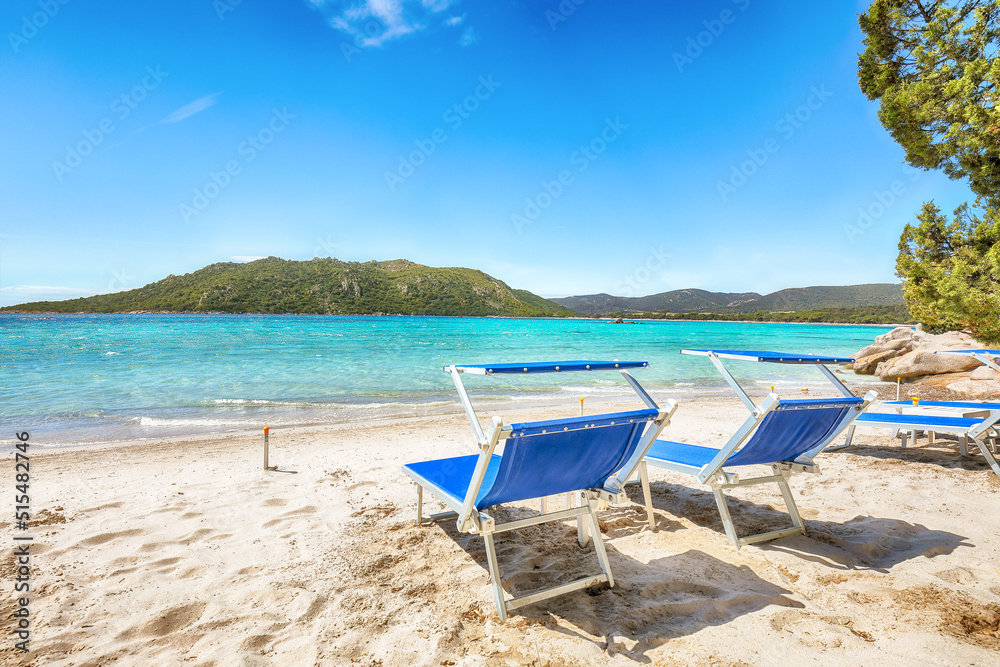 Fabulous view of beach of Santa Giulia resort. Fabulous view of beach of Santa Giulia resort.