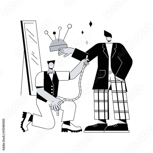 Fashion design abstract concept vector illustration. Fashion designer career, clothes design service, vocational course, applied art, creative industry, apparel brand business abstract metaphor.
