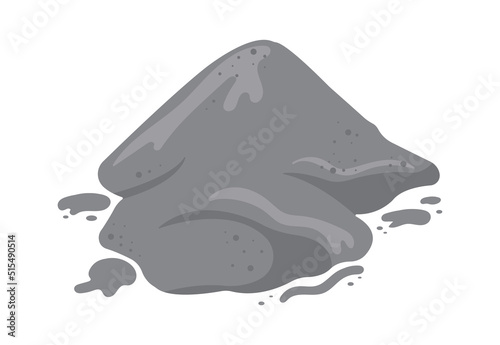 Pile of cement Construction Industry. Vector illustration