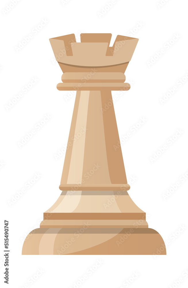 Rook chess icon. Vector illustration Rook chess icon. Vector illustration