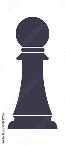 Pawn chess icon. Vector illustration