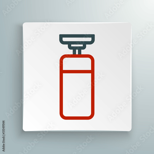 Line Punching bag icon isolated on white background. Colorful outline concept. Vector