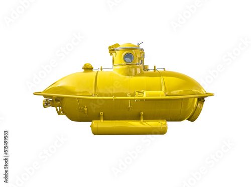 Εκτύπωση καμβά Old small yellow submarine, cropped.