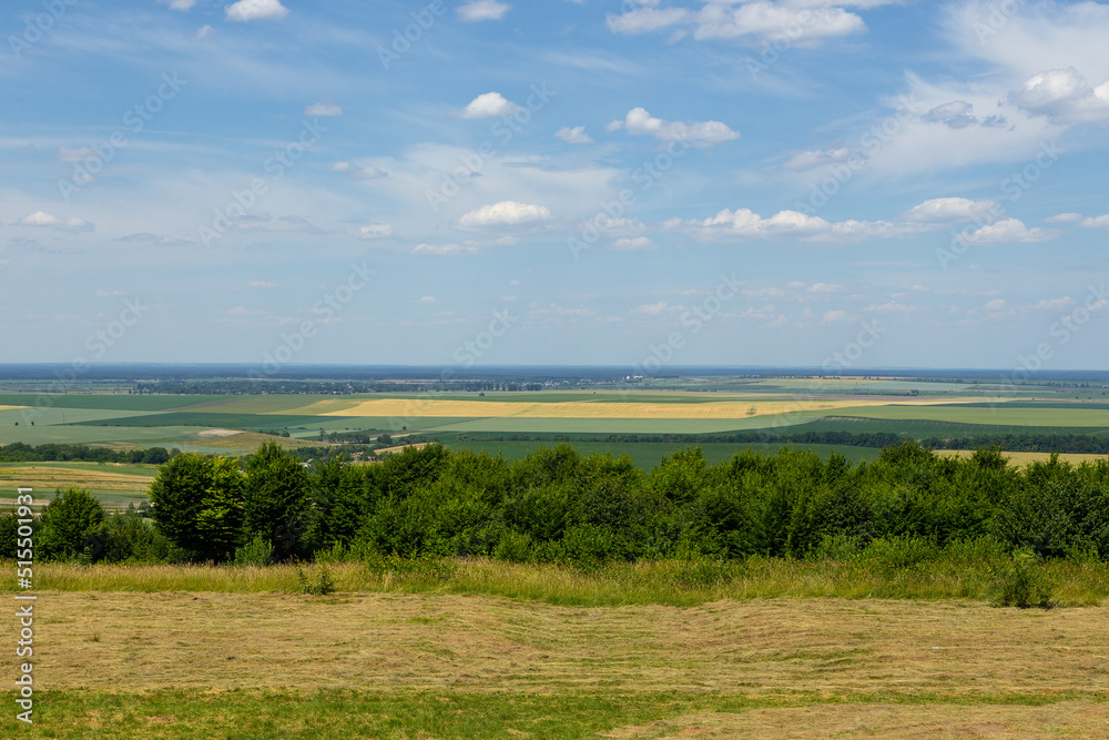 A view of the Styr River valley from the Woroniaki hill, Pidhirtsi, Ukraine.