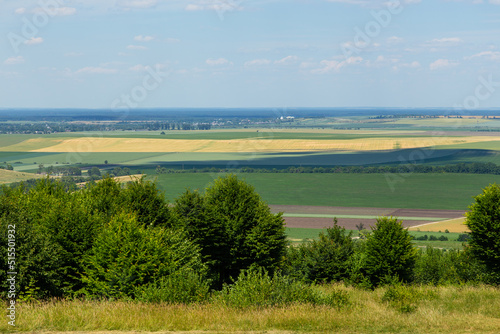 A view of the Styr River valley from the Woroniaki hill  Pidhirtsi  Ukraine.
