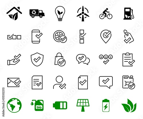 A simple set of claim related vector line icons. Contains icons such as security guarantee, received document, read message, verification, quality and much more. Editable Bar. 480x480