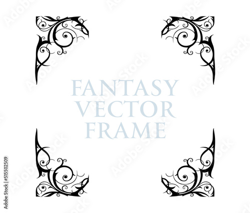 Black fantasy frame