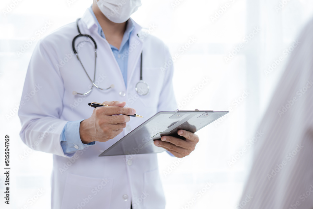 Close-up hands of doctor and patient in medical office. Close-up hands of doctor and patient in medical office.