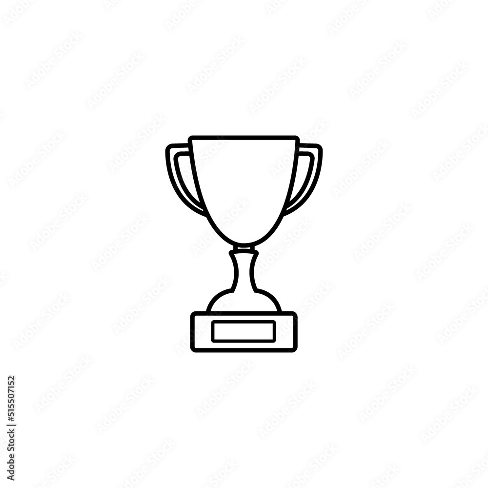 Trophy icon logo vector design template