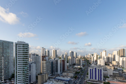 Recife, Pernambuco, Brazil. 02, 24, 2022. Views of buildings in the urban area of the neighborhood of Boa Viagem, south zone of Recife. © Xaxas