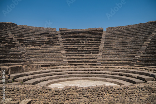 Pompeii, Italy. Ancient city. Small amphitheater.