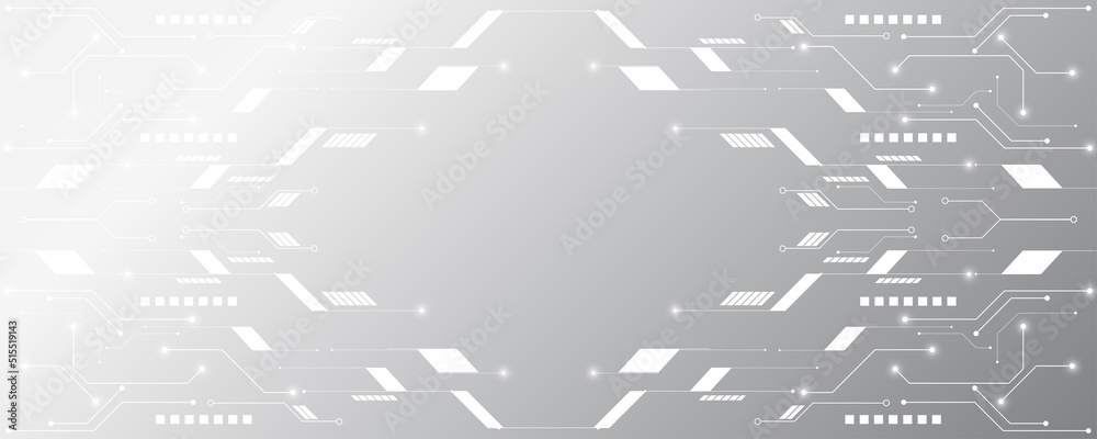Grey white Abstract technology background, Hi tech digital connect, communication, high technology concept, science, technology background Grey white Abstract technology background, Hi tech digital connect, communication, high technology concept, science, technology background