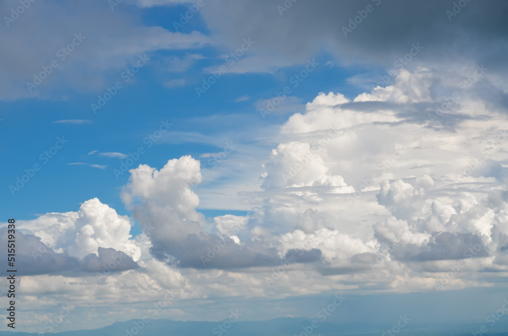cloudy with blue sky and mountains view cloudy with blue sky and mountains view