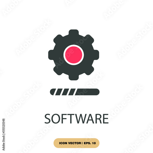 software icons symbol vector elements for infographic web