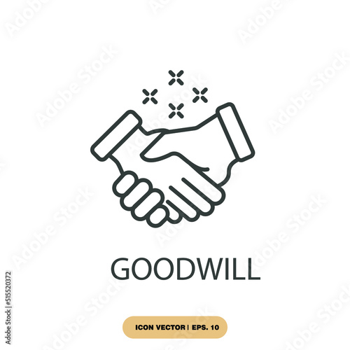 goodwill icons  symbol vector elements for infographic web