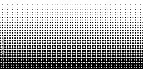 Seamless halftone pattern with dotted texture vector background design. photo