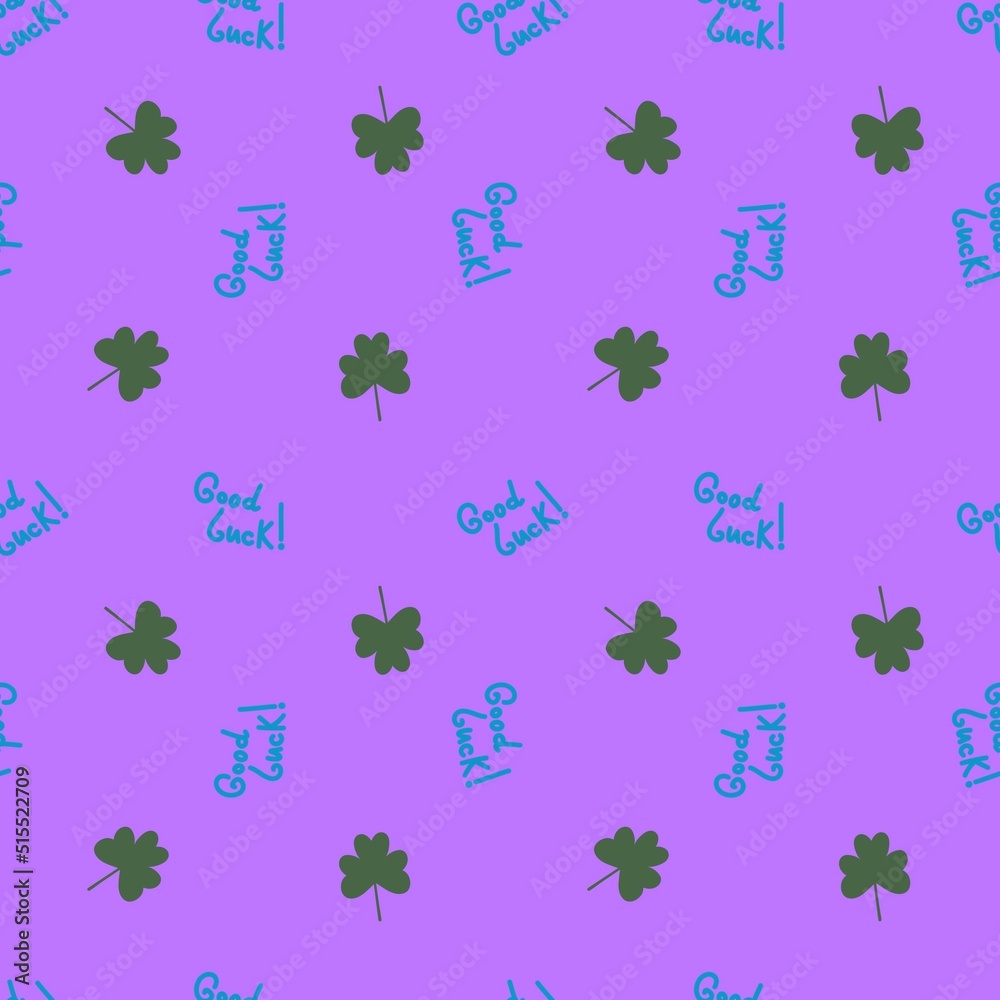 Seamless saint patrick day pattern with shamrock for wrapping paper and clothes print and notebooks and festive Seamless saint patrick day pattern with shamrock for wrapping paper and clothes print and notebooks and festive
